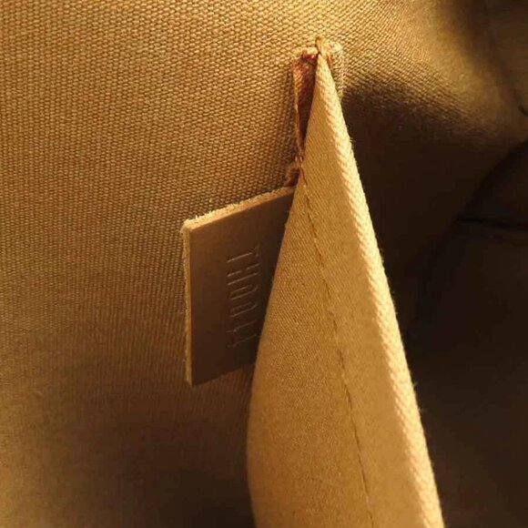 LOUIS VUITTON Monogram Matt Shelton Handbag Gold Brown - Picture 10 of 14